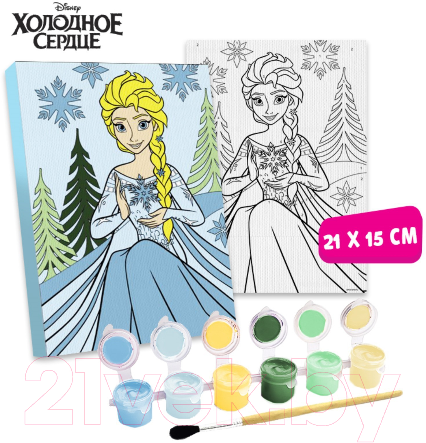 Картина по номерам Disney Холодное сердце Эльза / 4825299 — фото 6