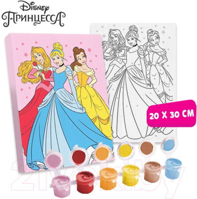 Картина по номерам Disney Милые принцессы Принцессы / 5142400