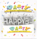 Миниатюра изображения товара Набор свечей для торта Darvish Happy Birthday / DV-H-1111