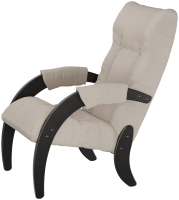 Кресло мягкое Мебелик Модель 61 (ультра санд/венге) - 