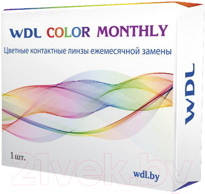 Контактная линза WDL Color Monthly BC 8.6 gray -2.50