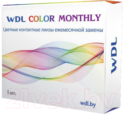 Контактная линза WDL Color Monthly BC 8.6 brown -1.00