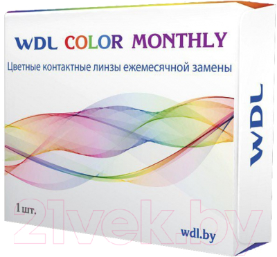 Контактная линза WDL Color Monthly BC 8.6 brown -1.50