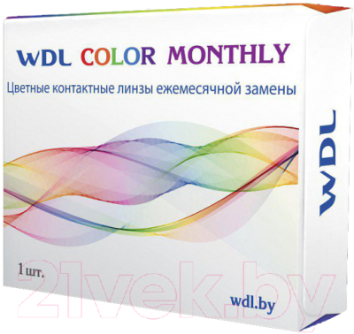 Контактная линза WDL Color Monthly BC 8.6 brown -5.50