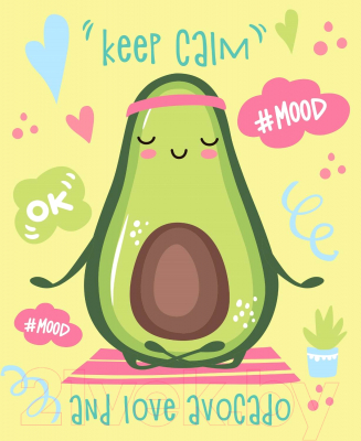 Блокнот Malamalama Avocado Mood Блокнот позитивного настроения / 4627131689438