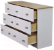 Миниатюра изображения товара Комод Dipriz Ром 7 ящиков Д.20032.1 (белый воск/антик)