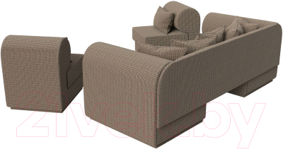 Комплект мягкой мебели Лига Диванов Кипр набор 3 (рогожка корфу 03)