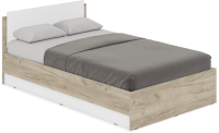 Полуторная кровать Modern Аманда А12 (серый дуб/белый) - 