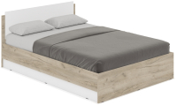 Полуторная кровать Modern Аманда А14 (серый дуб/белый) - 