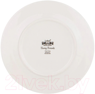 Тарелка закусочная (десертная) Lefard Елка 85-1879 (красный)