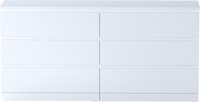 Комод Mio Tesoro Варма 6Д (пигмент, белый) - 
