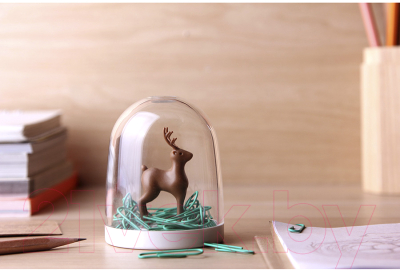 Подставка настольная Qualy Deer In The Forest QL10132-WH