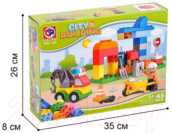 Конструктор Kids Home Toys Городские строители 188-43 / 2496918