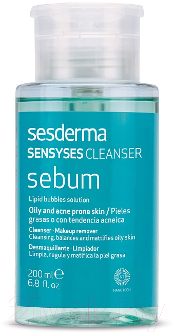 Лосьон для снятия макияжа Sesderma Sebum Липосомальный Для жирной и склонной к акне кожи (200мл)