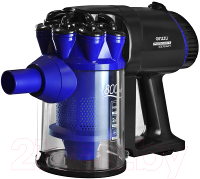 Вертикальный пылесос Ginzzu VS115  (черный/синий)