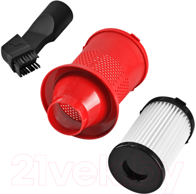 Вертикальный пылесос Ginzzu VS115 (черный/красный)