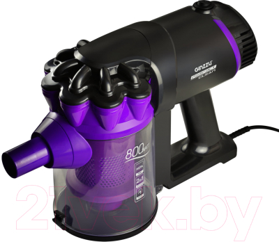 Вертикальный пылесос Ginzzu VS115 (черный/фиолетовый)