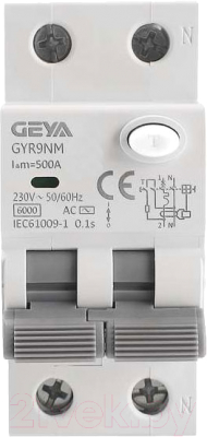 Дифференциальный автомат Geya GYR9NM-C16-30mA