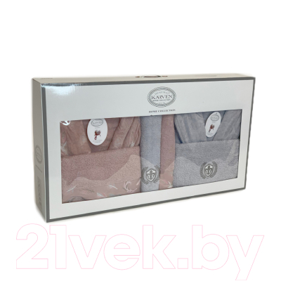 Комплект текстиля для ванной Karven Перья / B 1115 v2 lila/gri