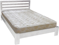 Двуспальная кровать Боринское Мебель Ника 160x200 (белый) - 
