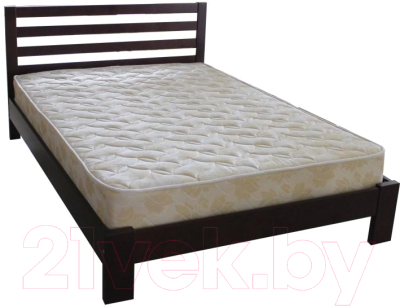Двуспальная кровать Боринское Мебель Ника 160x200 (орех)