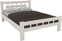 Полуторная кровать Боринское Мебель Сакура 1200 (белый/венге) - 