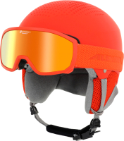 Шлем горнолыжный Alpina Sports 2022-23 Zupo Set Pumpkin / 9240340-40 (р-р 51-55, оранжевый матовый) - 