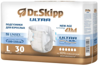Подгузники для взрослых Dr.Skipp Ultra L (30шт) - 