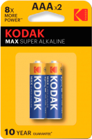Комплект батареек Kodak Max K3A-2 LR03 BL-2 / 30952874 (2шт) - 