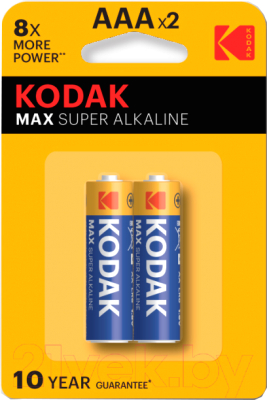 Комплект батареек Kodak Max K3A-2 LR03 BL-2 / 30952874 (2шт)