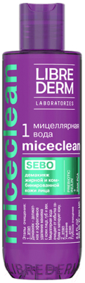 Мицеллярная вода Librederm Miceclean Sebo Для жирной и комбинированной кожи (200мл)