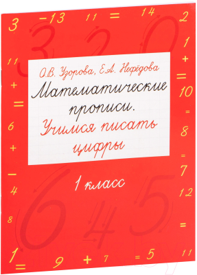 Изображение товара Пропись АСТ Математические прописи. Учимся писать цифры.1 класс (Узорова О.В., Нефедова Е.А.)