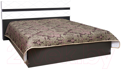 Двуспальная кровать Мебель-КМК 1800 Монако 14 0673.24 (графит/дуб венеция)