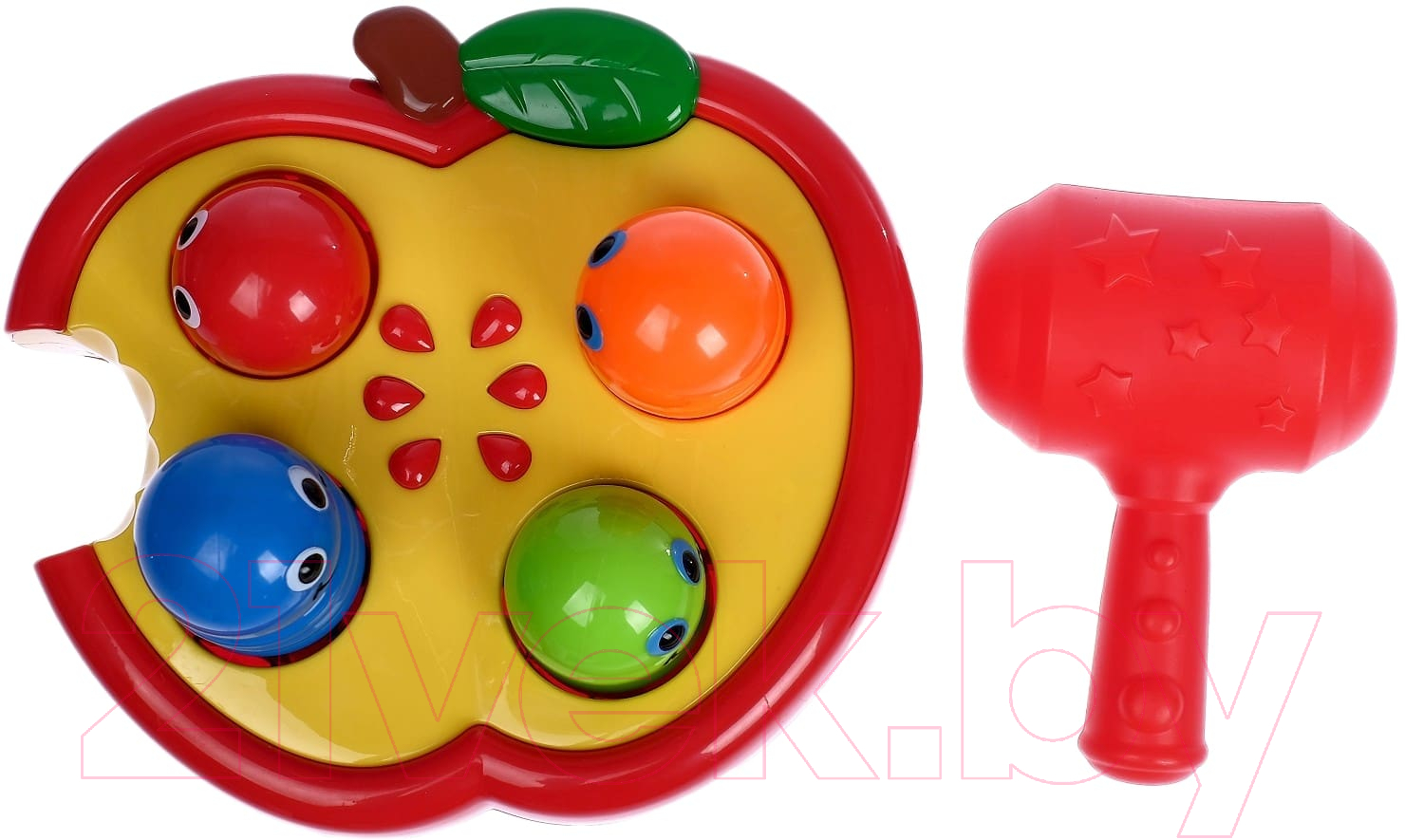Развивающая игрушка Sima-Land Стучалка червячки / 2682752