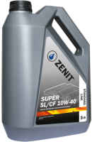 Моторное масло Zenit Super SL/CF 10W-40 / Зенит-SL-S-SL10 (5л) - 