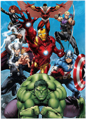 Картина по номерам Marvel Мстители / 9302156