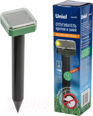 Ультразвуковой отпугиватель Uniel UDR-S21 Sol Green / UL-00010413