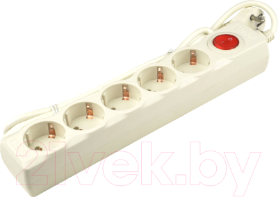 Сетевой фильтр Uniel Universal S-GSU5-3 Ivory / UL-00001745 (3м)