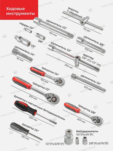 Универсальный набор инструментов BaumAuto BM-42182-5(52962)