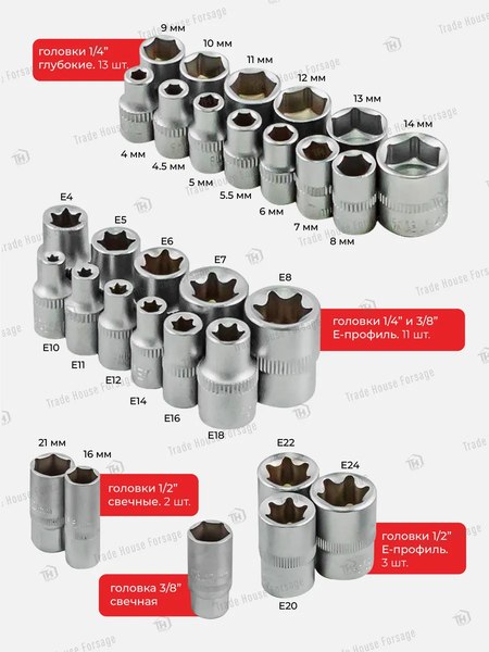 Универсальный набор инструментов BaumAuto BM-42182-5(52962)