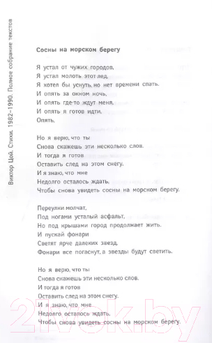 Художественная книга АСТ Стихи. 1982-1990. Полное собрание текстов (Цой В.Р.) — фото 3