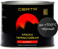 Краска Certa Антикоррозийная Термостойкая до 700°С (400г, черный) - 