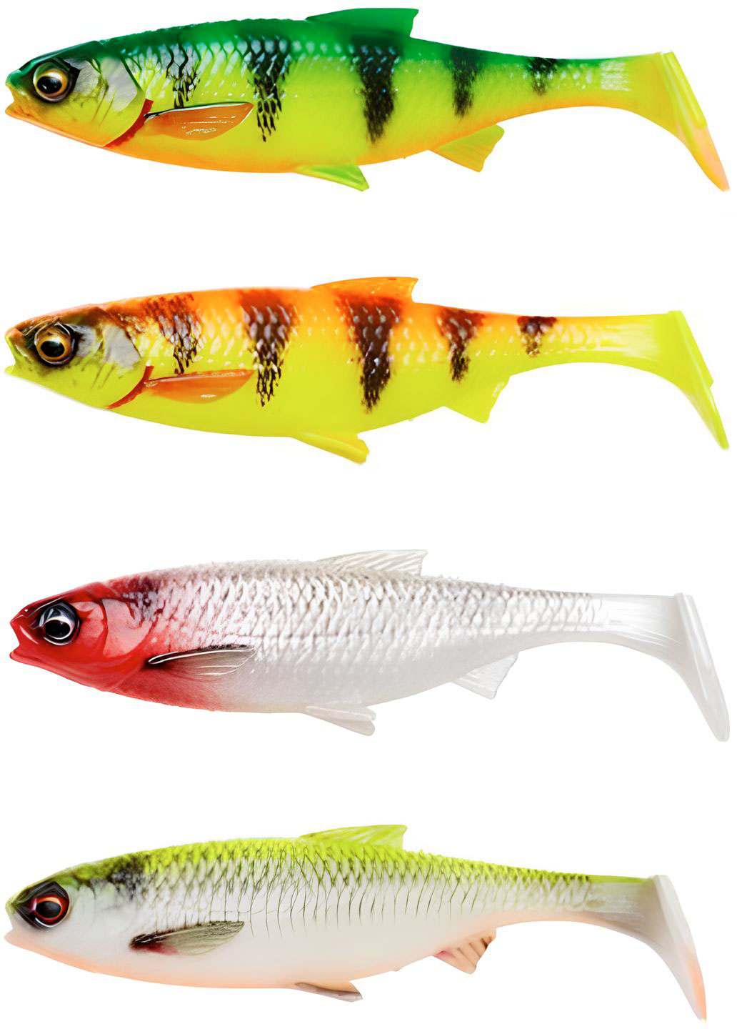 Мягкая приманка Savage Gear 3D River Roach 12cm 17г Dark Water Mix / 74310 (4шт) — фото 1