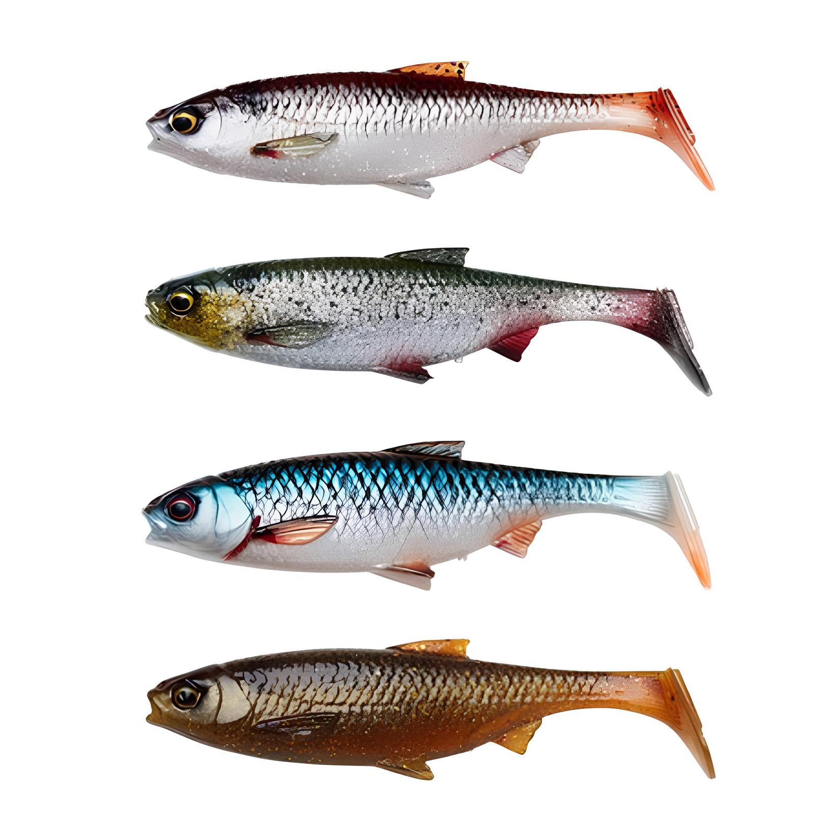 Мягкая приманка Savage Gear 3D River Roach 14cm 28г Clear Water Mix / 74307 (4шт) — фото 1