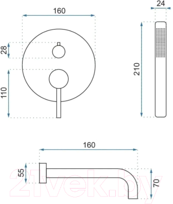 Изображение товара Смеситель REA В7503