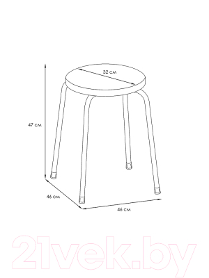 Изображение товара Табурет ЗМИ Пенек легкий 180 (оливковый/серый)