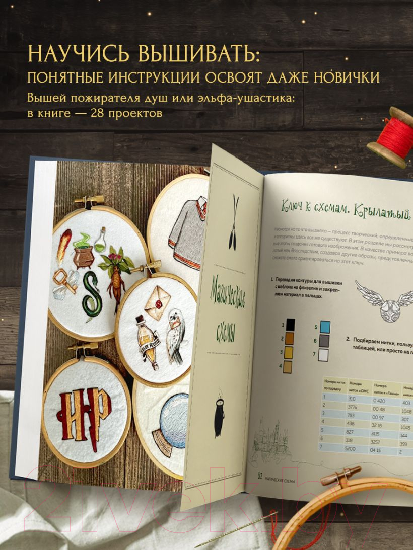 Нехудожественная книга Эксмо Школа вышивки для поттероманов (Панина С.М., Громова К.А.) — фото 5