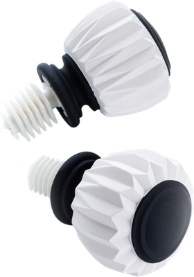 Наконечник для карниза Merry Bear Home Decor Мумбаи / LG21233 MW/MB (матовый белый/черный) - 