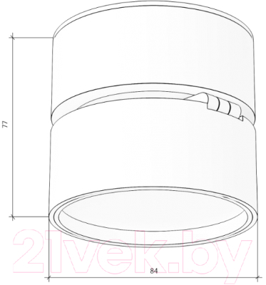 Изображение товара Потолочный светильник Byled UFO-FR1-BL-12-WW