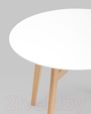 Обеденный стол Stool Group Target Circle 90x90 / Z-220 (белый)